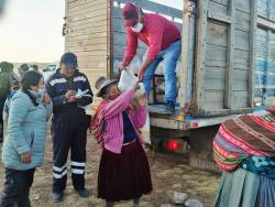 Antapaccay entrega 10 mil paquetes de víveres para familias de Espinar
