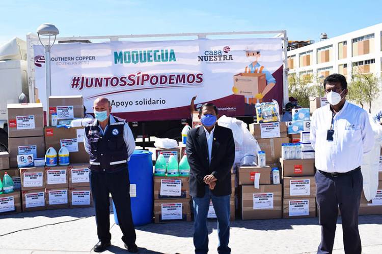 Southern Peru entregó insumos médicos a hospital regional y centros de salud de Moquegua