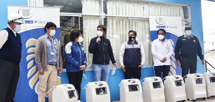 Gold Fields apoya con oxígeno a centros de salud del distrito de Bambamarca