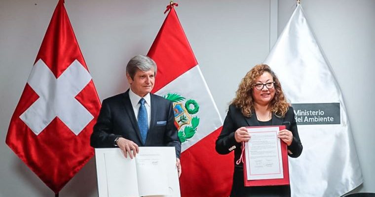 Perú y Suiza firman acuerdo para reducir efectos del cambio climático