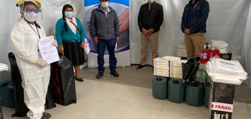 ALAC | Yanacocha dona kits de prevención del Covid-19 a representantes de las JASS