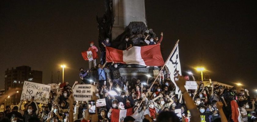 protestas contra la vacancia presidencial