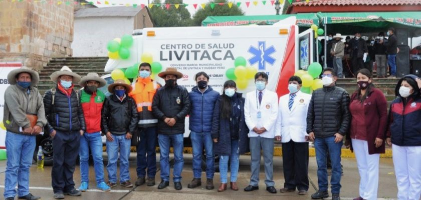 Hudbay Perú dona ambulancia y balones de oxígeno a la provincia de Chumbivilcas