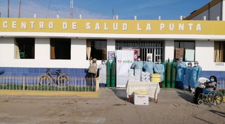 Proyecto Minero Tía María dona materiales y equipos para lucha contra el Covid-19 al Centro de Salud La Punta