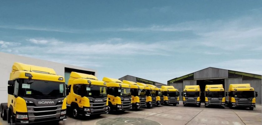 Scania entregó 10 unidades para transporte de mineral a Transviza