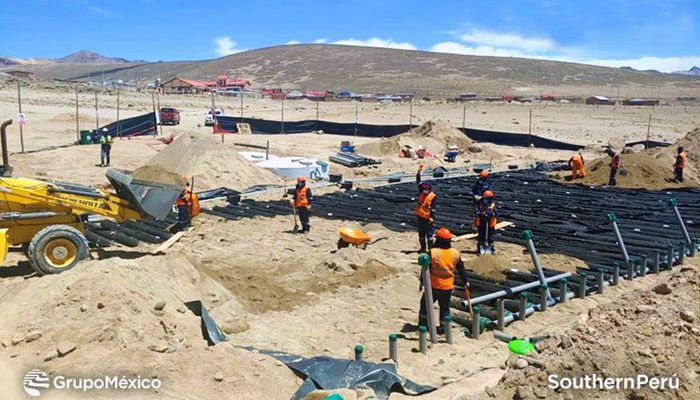 Southern Perú construye planta de tratamiento de aguas residuales en Huaytire