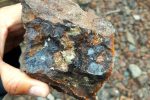 muestra mineral en Plata Dorada (Camino Corp.)