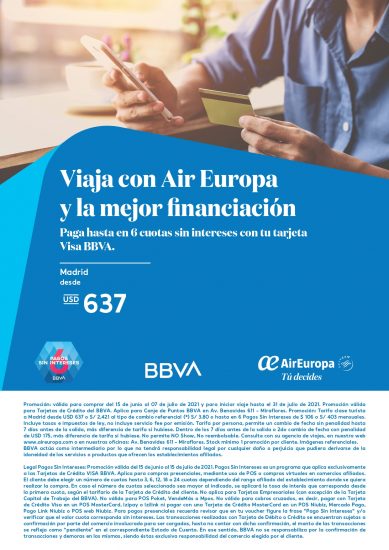 Air Europa - Visa BBVA