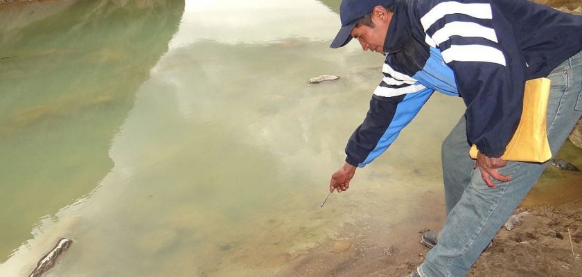 contaminación del río Llallimayo