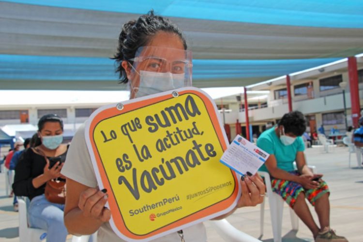 Southern Peru colabora con la vacunación Covid-19