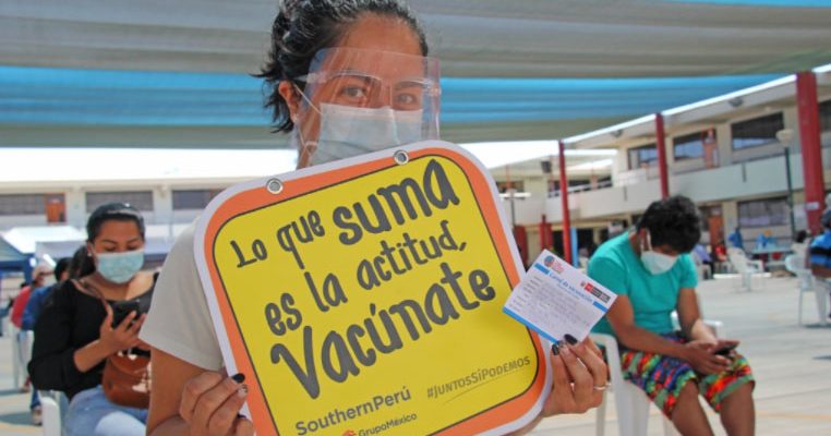 Southern Peru colabora con la vacunación Covid-19