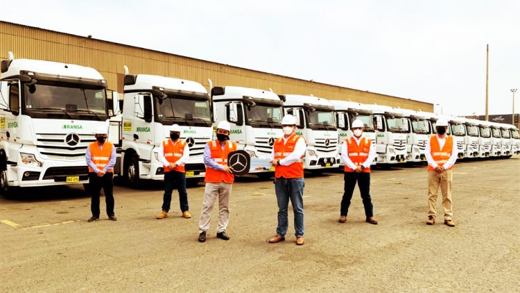 (Divemotor) Ransa renueva su flota con 24 camiones Mercedes-Benz para clientes del sector minero