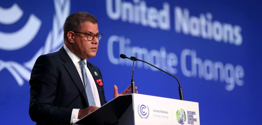 Alok Sharma, presidente de la COP26