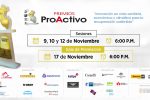 Participa en Premios ProActivo 2021 (Sesiones: 9, 10 y 12 de Noviembre) (Gala de premiación: 17 de Noviembre)
