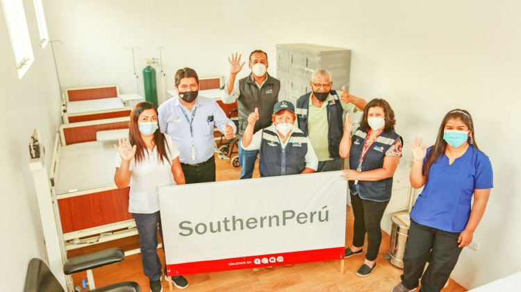 Southern Perú implementa área Covid-19 en Centro de Salud de Locumba