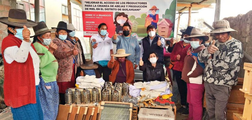 Southern Perú apoya a emprendedores de Candarave con capital semilla para producción de miel de abeja orgánica