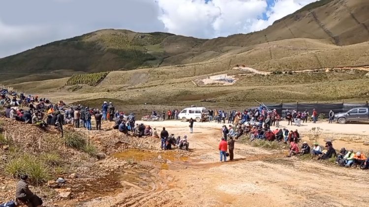 Paro contra el proyecto minero AntaKori, en Cajamarca