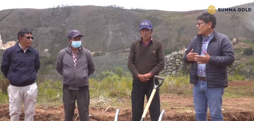 Summa Gold apoya el progreso de los caseríos ubicados en Huamachuco