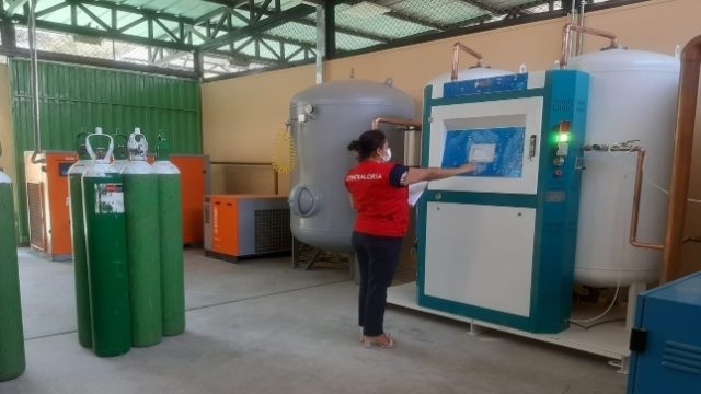 plantas generadoras de oxígeno del hospital Santa Rosa en Piura