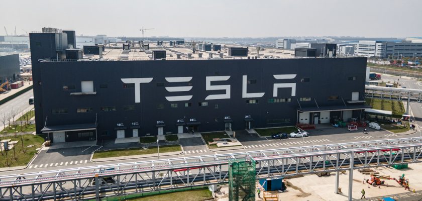 Fábrica de Tesla en Shanghai (China)