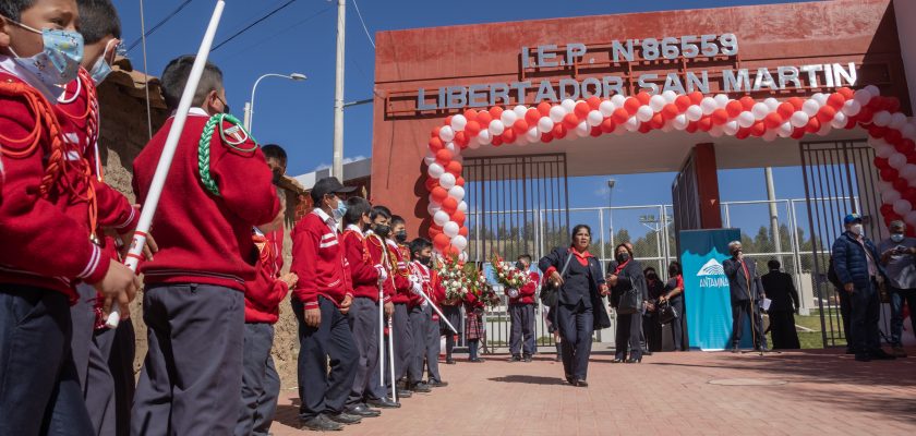 (Antamina) nuevo local del colegio Libertador San Martín
