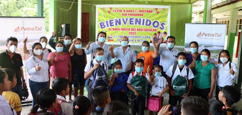 PetroTal entrega kits escolares a 2,500 estudiantes de Puinahua