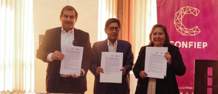 convenio de cooperación entre la Cámara de Comercio y la Producción de Puno, la Asociación Pyme Perú y la CONFIEP