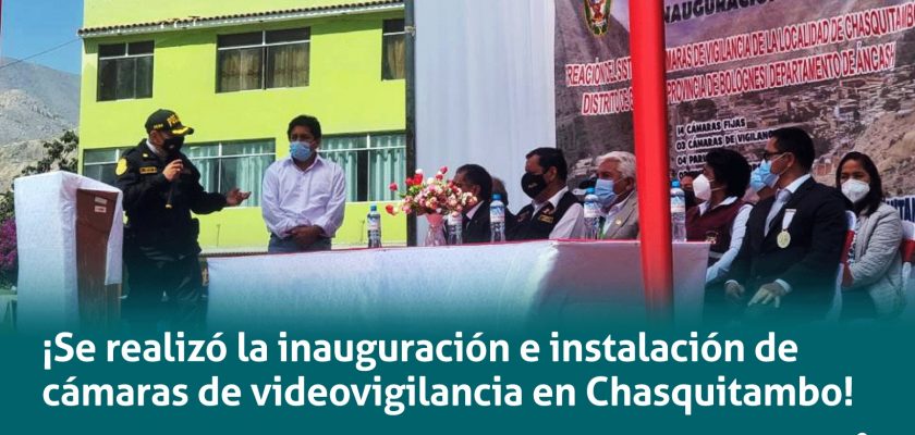 cámaras de videovigilancia en Chasquitambo (Antamina)