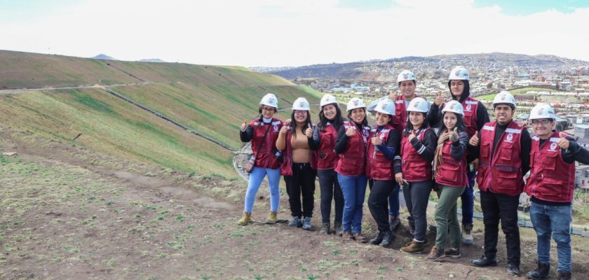 (AMSAC) Alumnos UNI visitan proyectos de remediación ambiental minera en Pasco