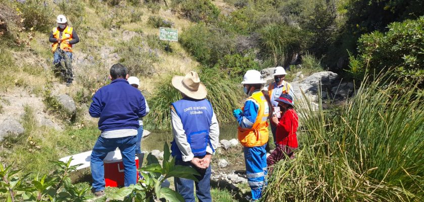(Sierra Antapite) DIRESA ejecuta monitoreo de calidad de agua en comunidad de Ocobamba
