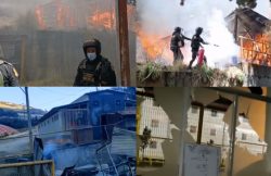 manifestantes incendian instalaciones de Nexa
