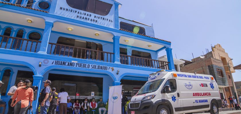 TGP entrega ambulancia totalmente equipada para el distrito de Huáncano en Pisco
