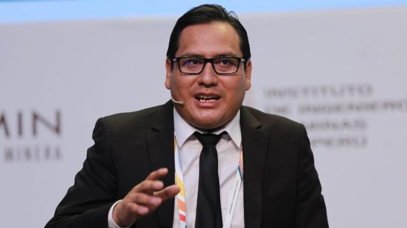 Jhoel Rivera, presidente de la Confederación de Empresas Comunales del Perú