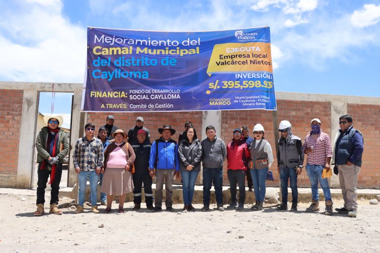 Minera Bateas anuncia mejoramiento del Camal Municipal de Caylloma