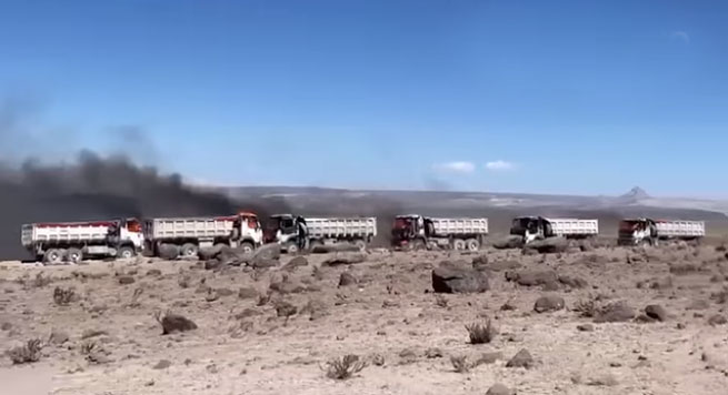 Anexo de Huancute incendia camiones de Inmaculada (Ares-Hochschild)