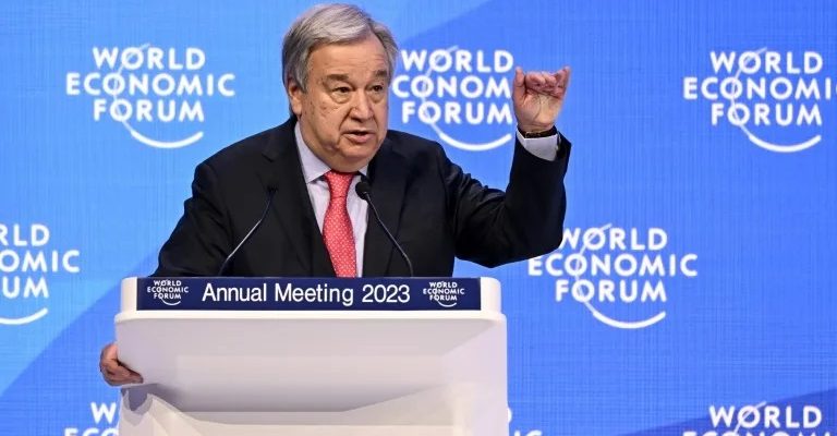 Antonio Guterres (ONU) en el WEF