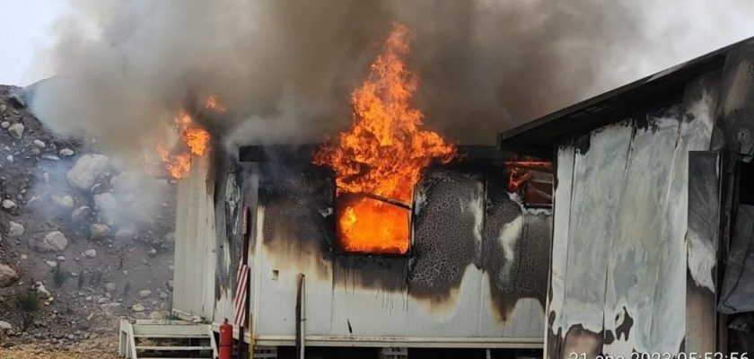 Incendio en las instalaciones de Anabi