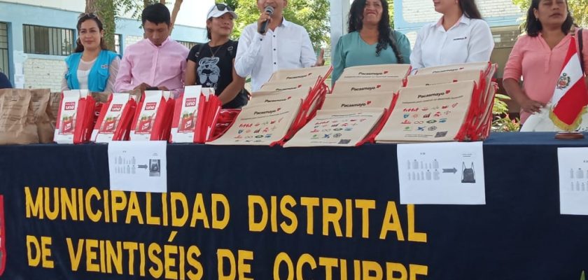 Pacasmayo y Municipalidad Distrital de Veintiséis de Octubre para desarrollar el “Ecotrueque”