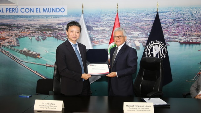 APN otorga habilitación portuaria a Shougang Hierro Perú para la construcción de su nuevo muelle