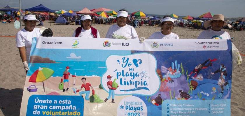Southern Perú impulsa campaña “Yo amo mi playa limpia” en el litoral de Ilo