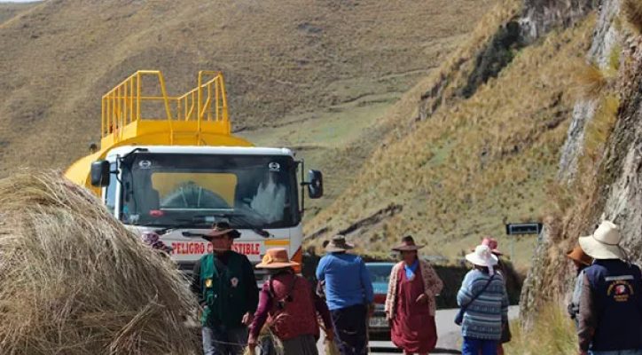 bloqueo del Corredor Minero del Sur