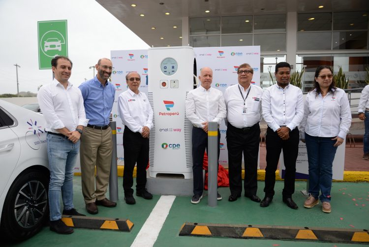 Petroperú, Enel X Way Perú y Grifosa inauguraron en Mala, Cañete, la primera electrolinera fuera de Lima Metropolitana