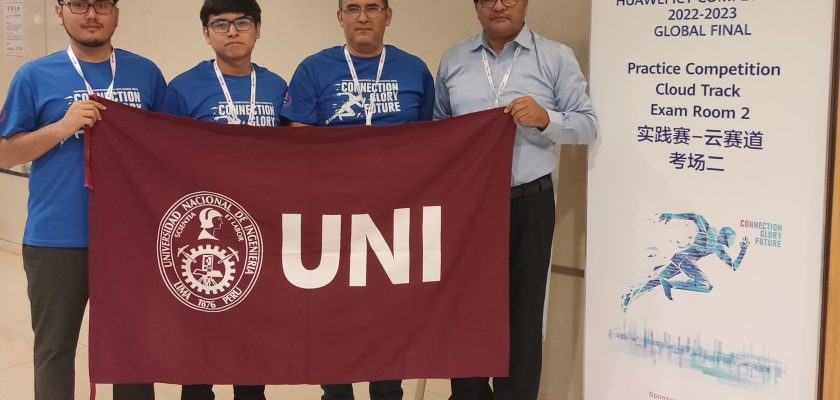 Delegación de la FIEE-UNI representa al Perú en el Huawei ICT Competition con mentoría del INICTEL-UNI