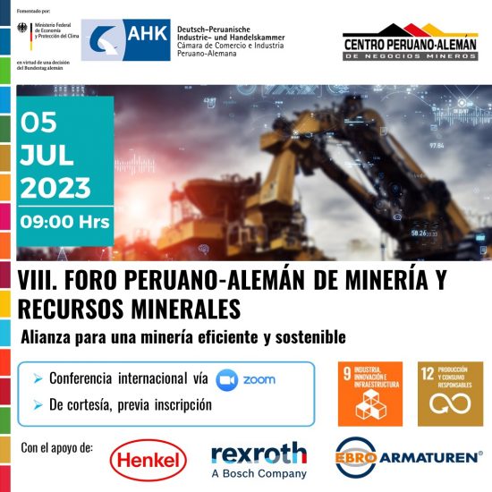 VIII Foro Peruano-Alemán de Minería y Recursos Minerales