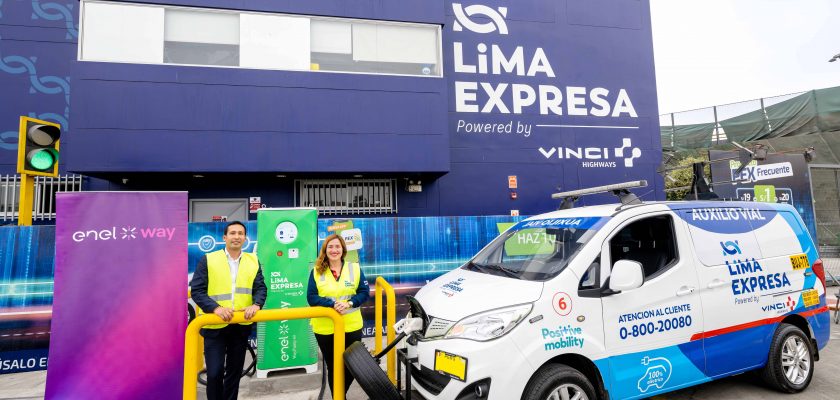 Enel X Way Perú instala el primer punto de carga rápida en LIMA EXPRESA