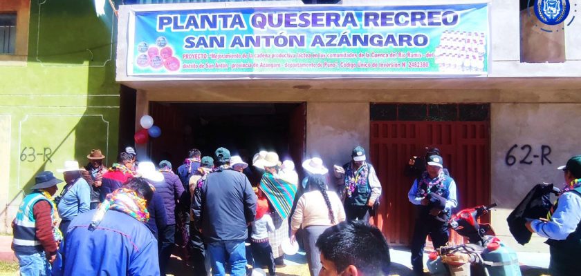 Minsur financia planta de lácteos en Azángaro