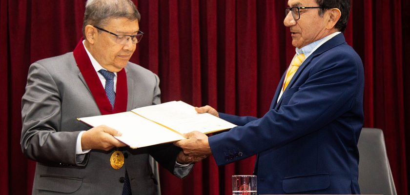 UNI honoris causa al físico brasileño Vicente Pleitez