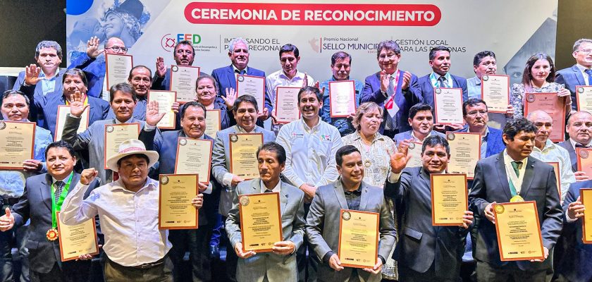 Municipalidades del área de influencia operativa de Antamina fueron reconocidas con el Premio Nacional de Sello Municipal