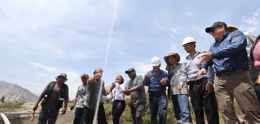 Proyecto Zafranal apoya proyecto para que pobladores cuenten con agua potable en sus hogares