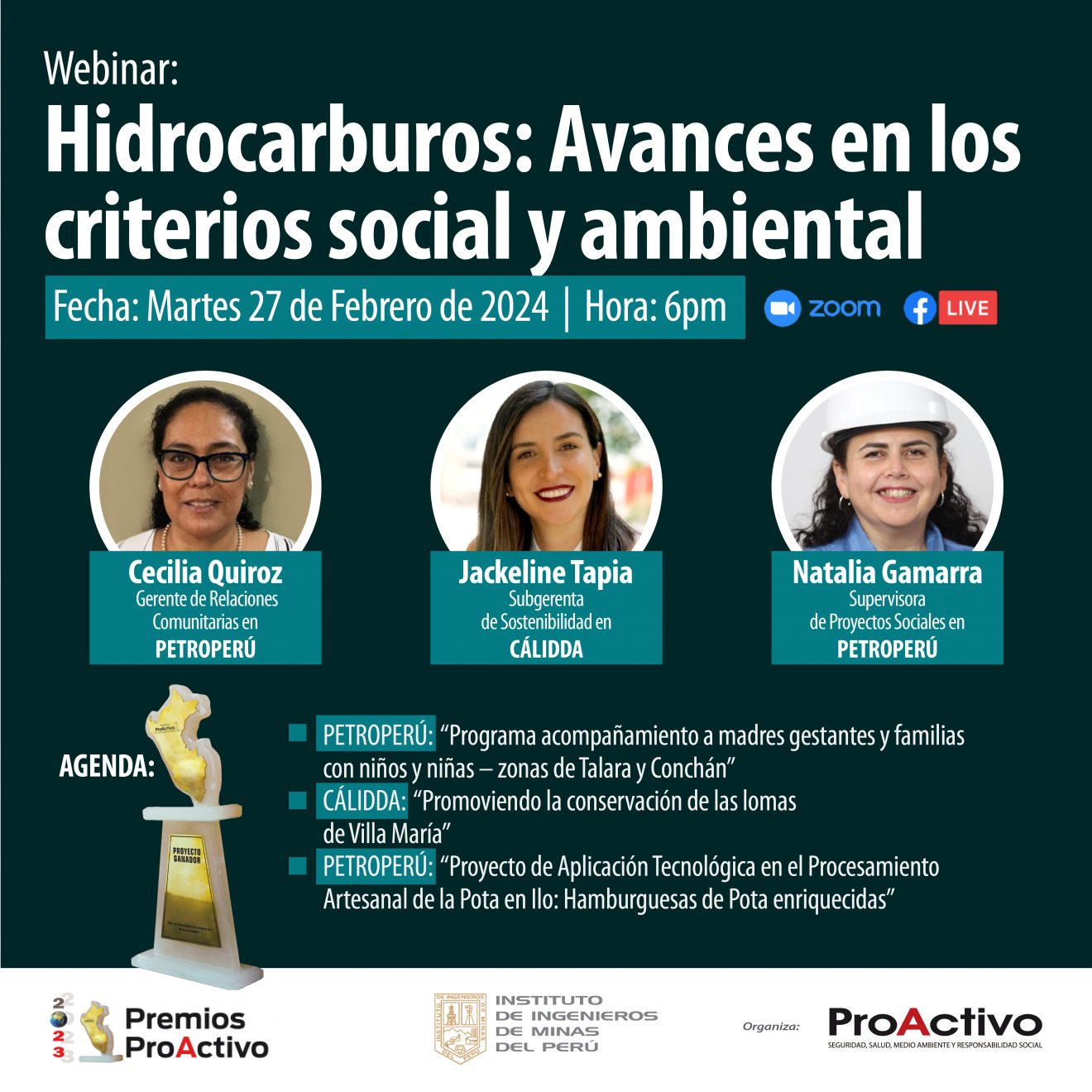 (Webinar) Hidrocarburos: Avances en los criterios social y ambiental